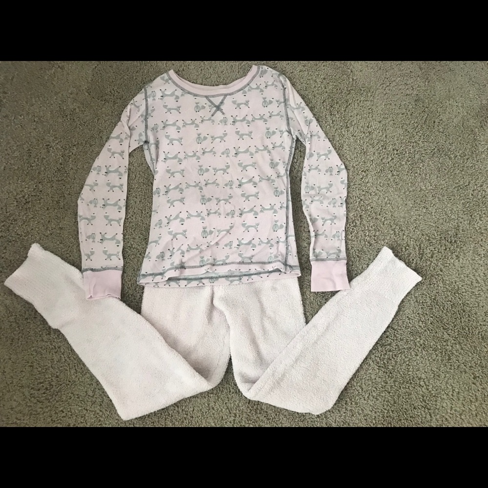Light Pink Fuzzy Pajamas